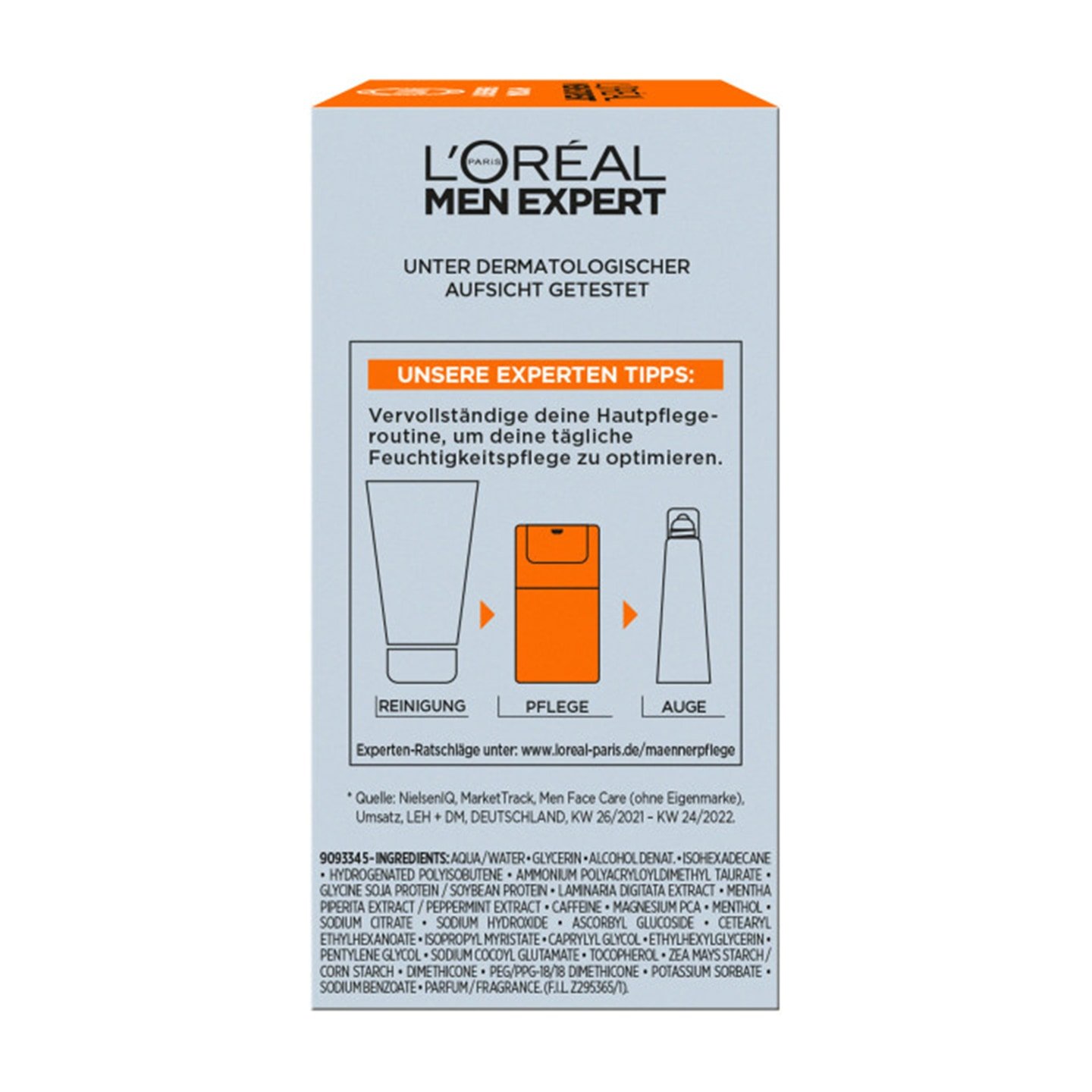 Hydra Energy 24H Anti Muedigkeit Feuchtigkeitspflege Verpackung hinten